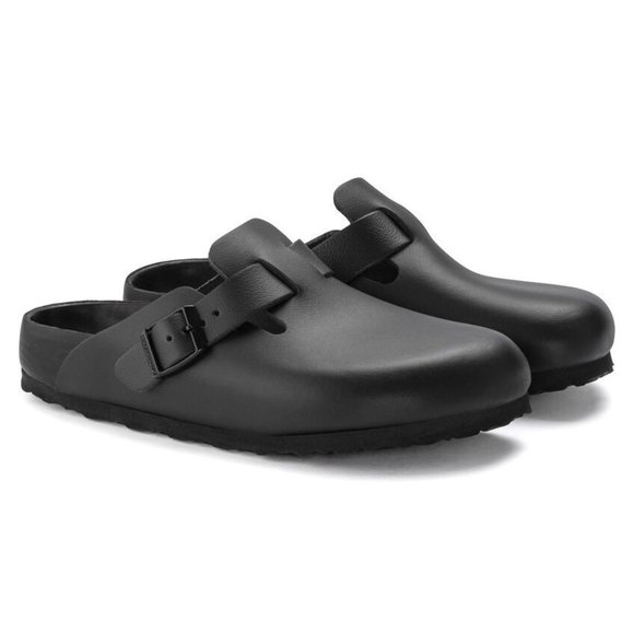 Birkenstock Shoes - Birkenstock Boston Exquisite Sandal in Black Leather 40 9.5 New with box Womens